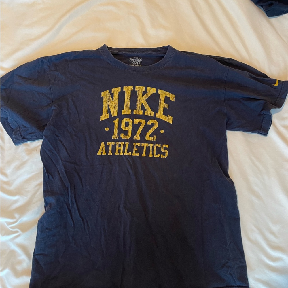 Nike Athletic Navy and Gold Tee